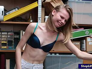 lp officer pounds tight shoplifter pussy hard