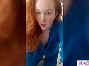 horny petite redhead begs for rough fuck now