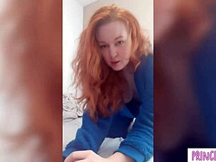 horny petite redhead begs for rough fuck now