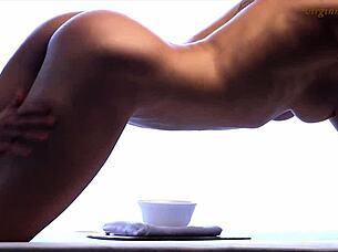 i got so turned on massaging her oiled body first time lesbian seduction