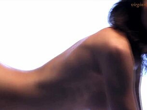 i got so turned on massaging her oiled body first time lesbian seduction