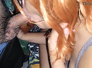 Hot latina single mom bent over doggystyle assfucking 😍💦 homemade balcony pounding