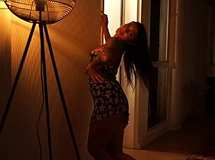 Oiled latina striptease undressing ripped clothes kissing tits amateurs