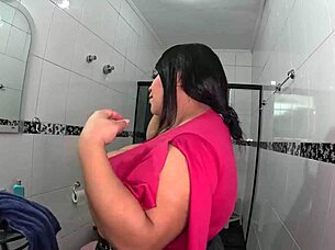 Giant Curvy Woman Causes Mansion Mischief