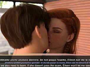 Tutor demands cock instead of cash with subtitles