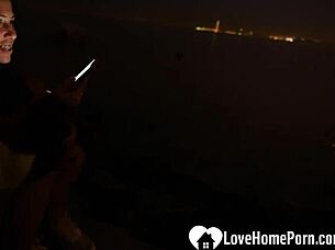 Horny GF Deepthroats Monster Cock In Public Flash!