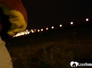 Horny GF Deepthroats Monster Cock In Public Flash!