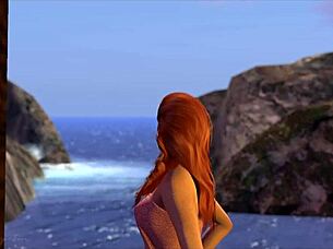 redhead spreads wet pussy clit close-up full orgasm movie