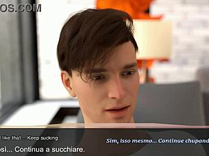 Tutor demands cock instead of cash with subtitles