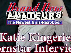 Skinny Brunette Cutie Katie Kingerie Deepthroats Monster Cock Swallows Cum