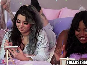 freeuse ebony babes anytime with her hot friend