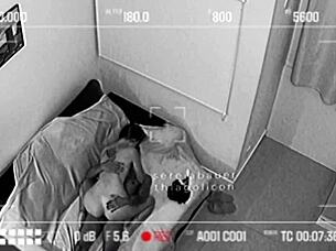 security cam captures lover's heated pounding session
