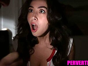 Step Sister Begs For Brother's Cock Bribe!