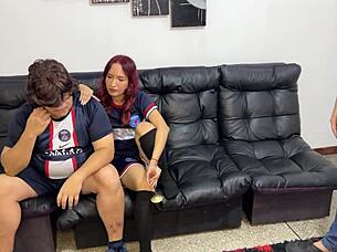 stupid boyfriend lost bet now watches friend fuck me doggystyle