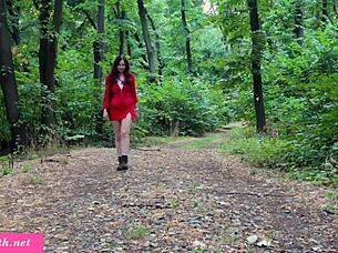 Craving my tight ass filled with this outdoor dildo?