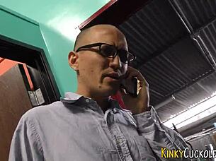 cuckold babe, swallow that monster cock after femdom humiliation?