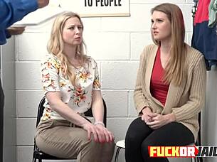 Two arrested hot teens 18+ get railed by horny cop