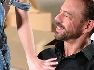 blonde sky pierce tempts her new client while hard at work gp3144