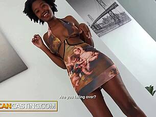 hairy ebony teen pussy drilled deep by bwc interracial casting