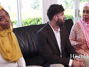 petite arab surrogate's intense mature cock deal