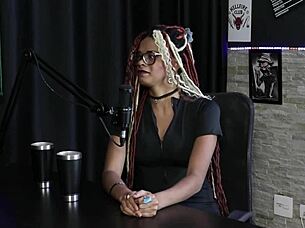 Naomi Campos shares how she started porn with fanfic dp in sheer red lingerie