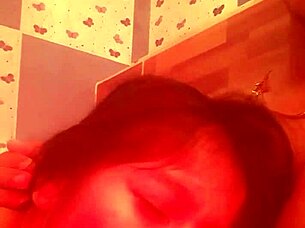 estelita slurps thick cock close-up homemade latina blowjob