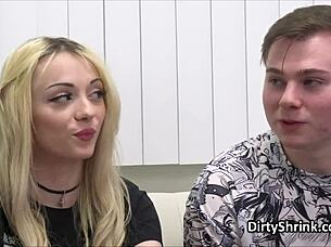 tony scores hardcore threesome with two office blondes