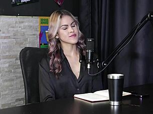 Naomi Campos shares how she started porn with fanfic dp in sheer red lingerie
