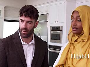 petite arab surrogate's intense mature cock deal