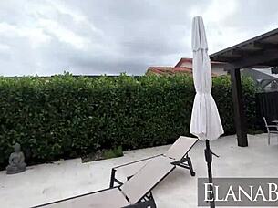 Jmac Oils Pounds Big Booty Elana Bunnz Poolside