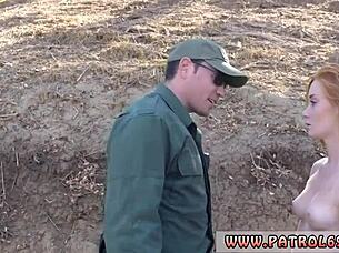 redhead teen facial cumshot from tattooed cop outdoor