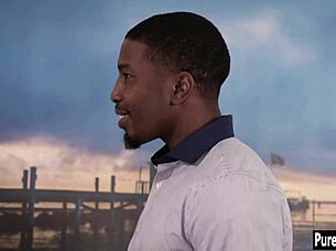 wanna see this sexy blonde teen bounce on that huge bbc?