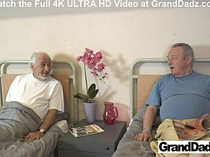 TIME FOR YOUR PILL, GRANDA—NURSE SLAMS SKINNY TIGHT PUSSY IN HOSPITAL GROUP!