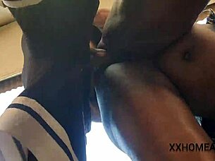 caught horny ebony nimi with big ass masturbating publicly in skirt!