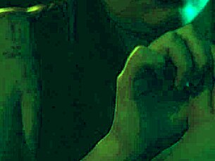 submissive slave gags on deepthroat while licking femdom toes desperately