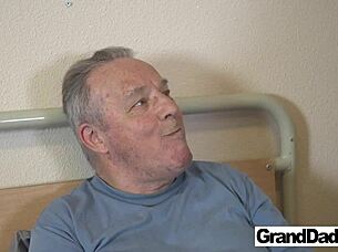 TIME FOR YOUR PILL, GRANDA—NURSE SLAMS SKINNY TIGHT PUSSY IN HOSPITAL GROUP!