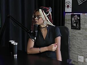 Naomi Campos shares how she started porn with fanfic dp in sheer red lingerie