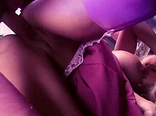 a horny guy fucks blonde milf doggystyle then cums in mouth