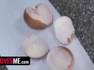 Curvy Dana Wolf Kitchen Encounter in POV Style