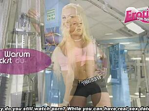 german milf tempts shy landlord seductively