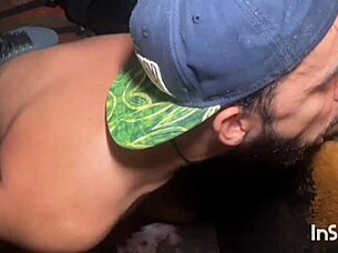 Muscular brazilian bodybuilder dominates gloryhole with monster cock in hairy ass