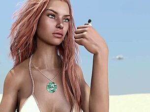 vore fantasy shifts perspective in redhead's tall tale