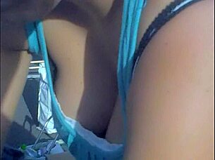 13313 hidden cam spies juicy downblouse tease