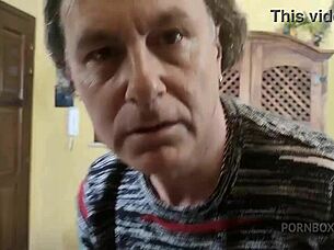 Perverted father in law blackmails bride into chained slave blowjobs 😈