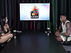 WILL MASTRO SHEER RED flashes exhibitionist lingerie in emotional scene