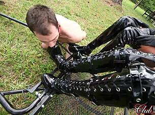 Fuck your way to freedom by licking boots clean first 😈👠