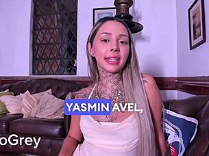 pov tiny latina gags deep on huge cock in nasty casting 😈💦