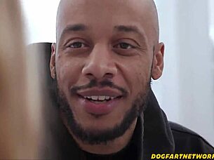 Annoyed bestie loses game to stranger's huge black cock for deepthroat interracial rimjob?