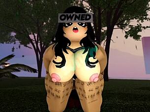 tired babe wakes to hard cock thrusting deep in tight pussy outdoors