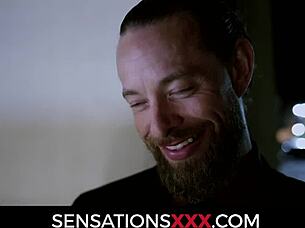 Why does super hot ella reese sneak brad from the hotel party for wild room fucking?